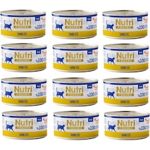 Nutri Feline Tavuk Etli Pate Tahılsız Yetişkin Kedi Konservesi 70 G X 12 Adet