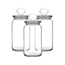 Paşabahçe 96762 Kitchen Slim Baharatlık Kavanoz 860CC - 3 Adet Şeffaf