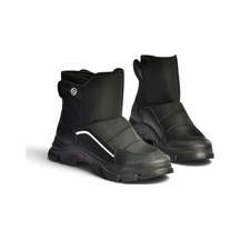 Fox Shoes Z820260304 Siyah Kumaş Cırt Cırtlı Kalın Tabanlı Kışlık Şişme Kar Botu
