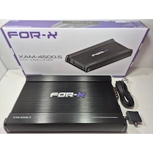 For-x 5 Kanal Amfi - For-x Xam-4500.5 - 80rms X 4 + 300rms - Bass Kontrollü 5 Kanal Oto Anfi