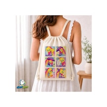 Ghostbastır Design Tweety Büzgülü Keten Çanta C354 Bej