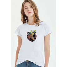 Cool Anime Baskılı Beyaz Kadın Tshirt
