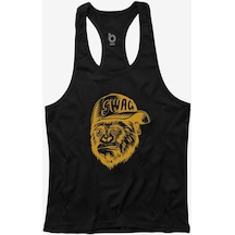Bluu Swag Fitness Gym Tank Top Sporcu Atleti (528805238) Siyah