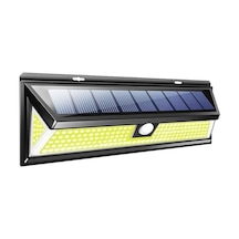 Solar 180 Led Güneş Enerjili Kumandalı 3 Modlu Duvar Lambası K