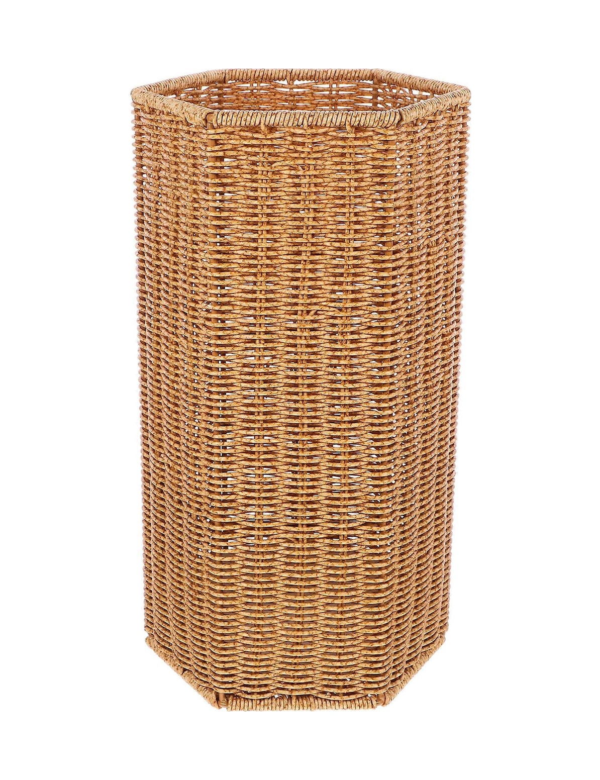 Rustik Şemsiye Standı Dokuma Şemsiye Tutucu Giriş Depolama Kabı Kahverengi 39.50x21.00x19.00cm Şemsiye Depolama 1 Paket Çok Renkli