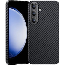 Nettech Samsung Galaxy S24 Uyumlu Nt-n018 Kevlar Carbon Arka Koruma Kılıf - Siyah Siyah