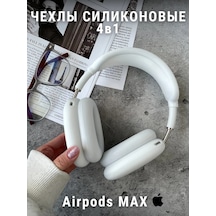 Tsmoki  Airpods Uyumlu Max İçin Silikon Kılıf 4'ü 1 Arada 301297449 Beyaz