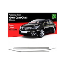 Toyota Corolla Cam Çıtası Krom 4 Kapı 2013 - 2018