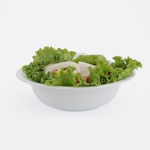 Porselen Salata Kasesi Çok Amaçlı Sunum Tabağı 23 Cm Porselen Kase Beyaz Kase Açık Gri