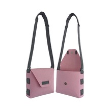 Kız Çocuk Omuz Çantası Keçe Sağlıklı Dikişsiz Etkinlik Günlük Çanta Pembe-gri Pembe