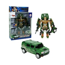 Transformers Conversion Dönüşebilen Robot Araba Yeşil