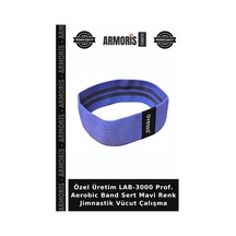 Özel Üretim Lab-3000 Prof. Aerobic Band Sert Mavi Renk Jimnastik Vücut Çalışma