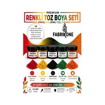 5'li Set Premium Parafin Soya Wax Toz Mum Boyası Hobi Seti - 5 Cc Kırmızı, Sarı, Siyah, Yeşil, Turuncu Bkfab5ksrsyt5g Karışık