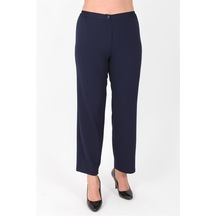 Ladies First Ladıes Fırst Büyük Beden 3570 Lacivert Klasik Dar Paça Pantolon K