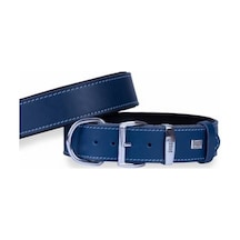Konfor Deri Köpek Boyun Tasması Royalblue 4x52 60 Cm Çok Renkli