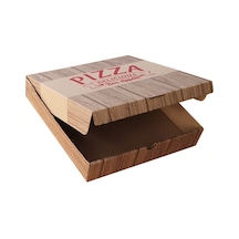 Baskılı Pizza Kutusu 24 x 24 x 4 CM 100 Adet
