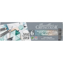 Cretacolor Aquagraph Sulandırılabilir Çizim Seti 6'lı Metal Kutu