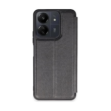 Uryport Xiaomi Redmi 13c Kılıf Flip Cover - Siyah