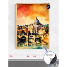 İtalya Roma Poster - Afiş - Dekoratif Duvar Posteri
