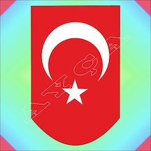 Türk Bayraği Şarjör Altliği Çok Renkli