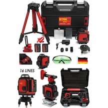 Staxx Kumandalı Mıknatıslı Red926 16 Köşe Yeşil Lazer Hizalama