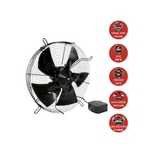 Dündar 40 cm FT 40 230 watt 4800 m3/h 1420 DD 380/400 volt Trifaze Aksiyal Tip Emiş Soğutma Fanı