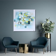 Modern Büyük Boy El Yapımı Yağlı Boya Tablo 115x116cm