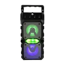 Hubrendy Tekno Taşınabilir Kablosuz Bluetooth Hoparlör Uzun Pil Ömrü Led Işıklı