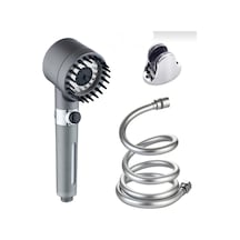 Masaj Taraklı 3 Fonksiyon Açkapa Pvc Duş Hortumu Mafsal Duş Takım