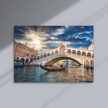 Venedik'in Kalbi: Rialto Köprüsü Kanvas Tablo - 40 X 60
