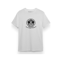 The Hunger Games District 13 Nuclear Power Beyaz Kısa Kol Erkek Tshirt 001