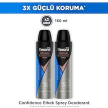 Rexona Men Clinical Protection Erkek Sprey Deodorant Confidence 96 Saat Koruma 150 ml X2