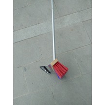 Metal Saplı Sert Pvc Kıllı Gelberili Alan Temizlik Fırçası