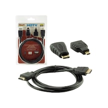 Hdmi Kablo 1.5 Metre 3'lü Set Powermaster Micro Hdmi Hdmi Mini Hd
