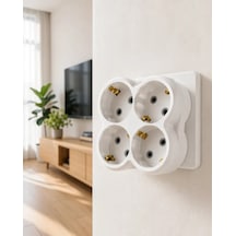 Astraltech 4'lü Duvar Prizi Çoğaltıcı Kablosuz