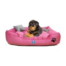 Mavi Vitrin İsme Özel Yıkanabilir Ultrasoft Küçük Irk Köpek ve Kedi Yatağı 50 x 40 CM
