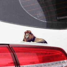 Aslan Resmi Araba Için Sticker Etiket Yapıştırma 17Cm