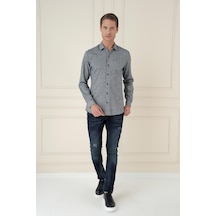 Efor Slim Fit Dokulu %100 Pamuk Lacivert Gömlek G 1584 Lacivert Efor Slim Fit Dokulu %100 Pamuk Lacivert Gömlek G 1584 Lacivert