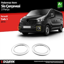 S-dizayn Renault Trafic Krom Sis Farı Çerçevesi 2 Prç. 2014-2020
