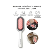 Evcil Hayvan Tüy Toplayıcı Kedi Köpek Tüy Temizleme Fırçası Pratik Islak Mendilli Masaj Etkili Hazneli Tüy Temizleyici Tarak