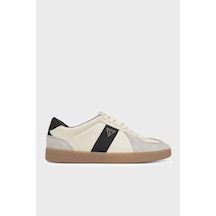 Guess Dravos Logolu Süet Detaylı Sneaker Ayakkabı Fmfdraell12 Erkek Ayakkabı Fmfdra Ell12 Whıbe Beyaz-bej