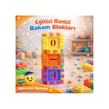 Eğitici Renkli Rakam Blokları