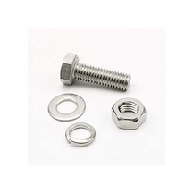 Akb M6x30mm Altıköşe Altıgen,anahtar Başlı Vida , Somun , Rondela Ve Yaylı Pul 10 Takım Rf145 M6 - 30