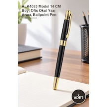 2 Adet Tükenmez Kalem Alk4083 Model 14 Cm Boy, Ofis Okul Yazı Aracı, Ballpoint Pen 1