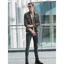 Haki Erkek Oduncu Gömlek Ön Cepli Slim Fit Gömlek Ncs Jeans 7219-haki Haki Haki Erkek Oduncu Gömlek Ön Cepli Slim Fit Gömlek Ncs Jeans 7219-haki Haki