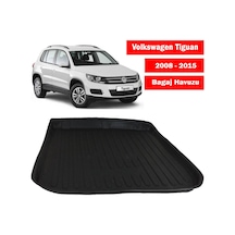 Araca Özel Vw Tiguan 2008 - 2016 Arası 3D Bagaj Havuzu Siyah