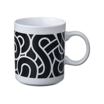 Ikea Sötrönn Porselen Kupa 9 Cm 320 Ml Beyaz - Siyah 1 Parça