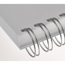 Office Force 1/4'' Gümüş 3:1'' (Inç) A4 34 Loop Kutu Tel Spiral 1