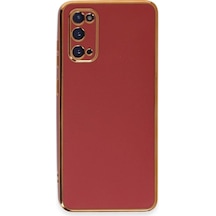 Samsung Galaxy Uyumlu S20 Kılıf Volet Silikon - Kırmızı Diğer