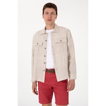 U.s. Polo Assn. Erkek Taş Gömlek Desenli 50300596-vr049 Tas